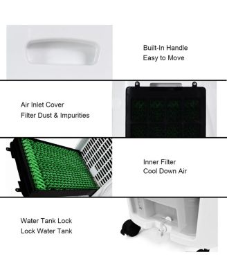 Generic Evaporative Filtered Portable Air Cooler Fan with Humidifier and Remote Control