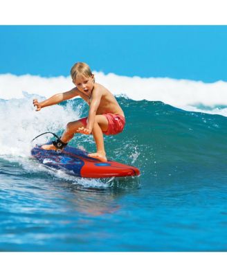 6' Surfboard Foamie Body Surfing Board W/3 Fins and Leash