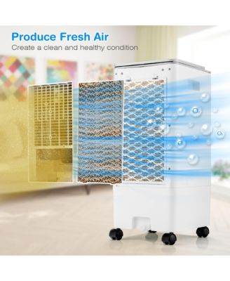 3-in-1 Evaporative Air Cooler Portable Air Cooling Fan w/ Fan & Humidifier