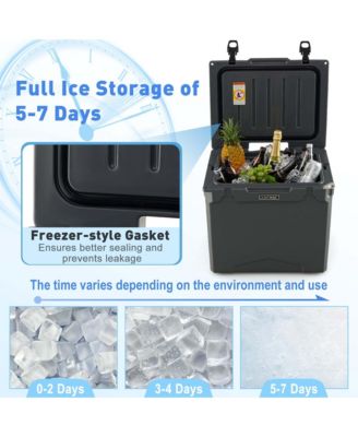 42 Qt Portable Cooler Roto Molded Ice Chest Insulated 5-7 Days