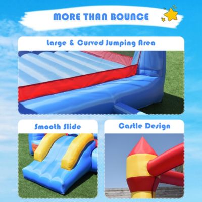 Kid Inflatable Bounce House Castle Moonwalk Playhouse Jumper Slide