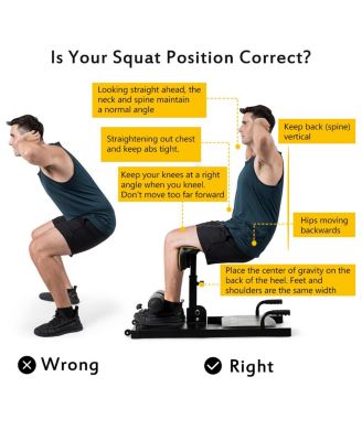 8-in-1 Multifunction Squat Machine Deep Sissy Squat Home Gym