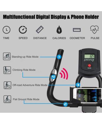 Indoor Cycling Stationary Bike Silent Belt Drive Adjustable