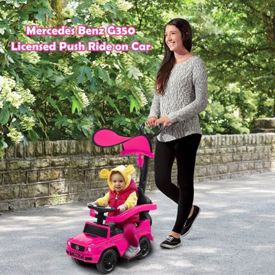 3 in 1 Ride on Push Car Mercedes Benz G350 Stroller Sliding Car