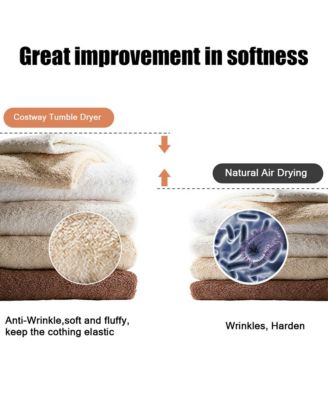 1700W Portable Clothes Dryer Electric Tumble Laundry Dryer Stainless Steel Tub 13.2 lbs /3.22 Cu.Ft