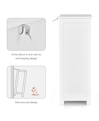 Floor Storage Cabinet Bathroom Organizer Free Standing 3 Drawers