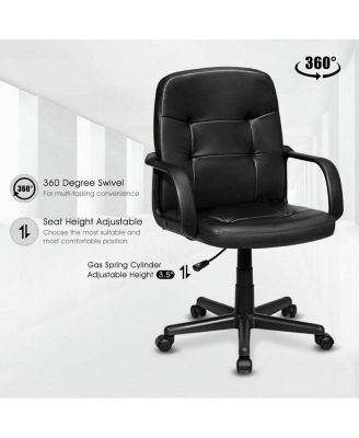 Ergonomic Mid-Back Executive Office Swivel Computer Desk Chair