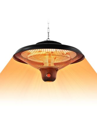 1500W Electric Hanging Heater Ceiling Mounted Infrared Heater w/Remote Control