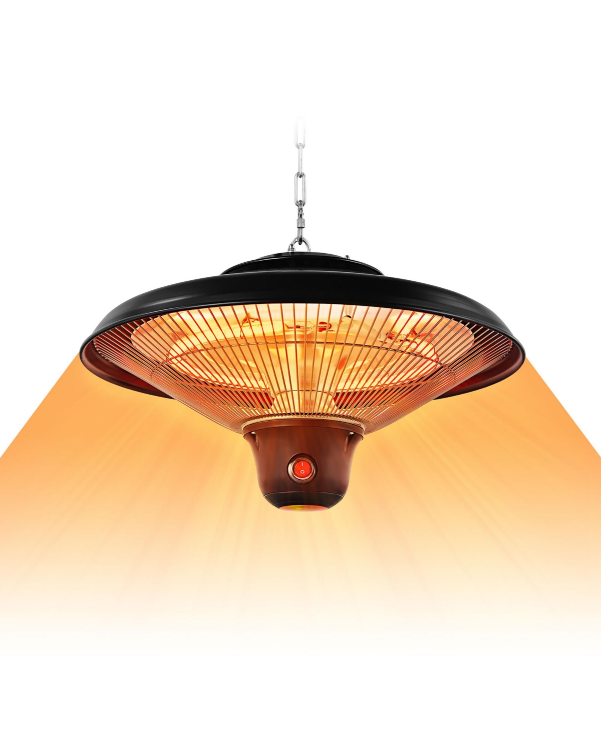 1500W Electric Hanging Heater Ceiling Mounted Infrared Heater w/Remote Control