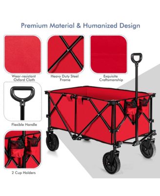 Folding Collapsible Wagon Utility Camping Cart
