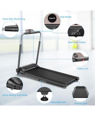 3HP Folding Treadmill Compact Walking Jogging Machine