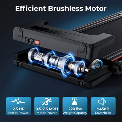 2.25HP 3-in-1 Folding Treadmill W/Table Speaker Remote Control