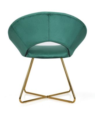 Modern Velvet Accent Chair Upholstered Vanity Chair