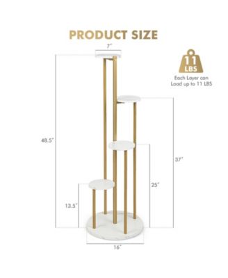 4-Tier 48.5 Inch Metal Plant Stand