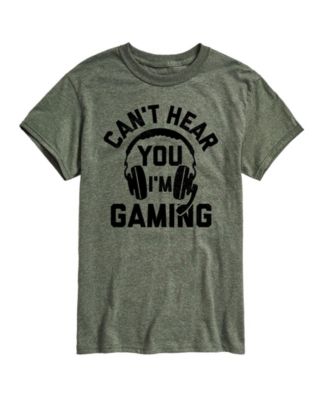 Hybrid Apparel Can't Hear You Gaming Men's Short Sleeve Tee