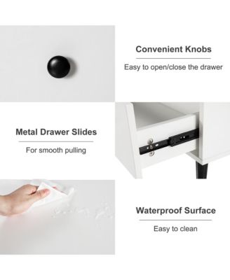 4 Drawers Dresser Chest of Drawers Free Standing Sideboard Cabinet