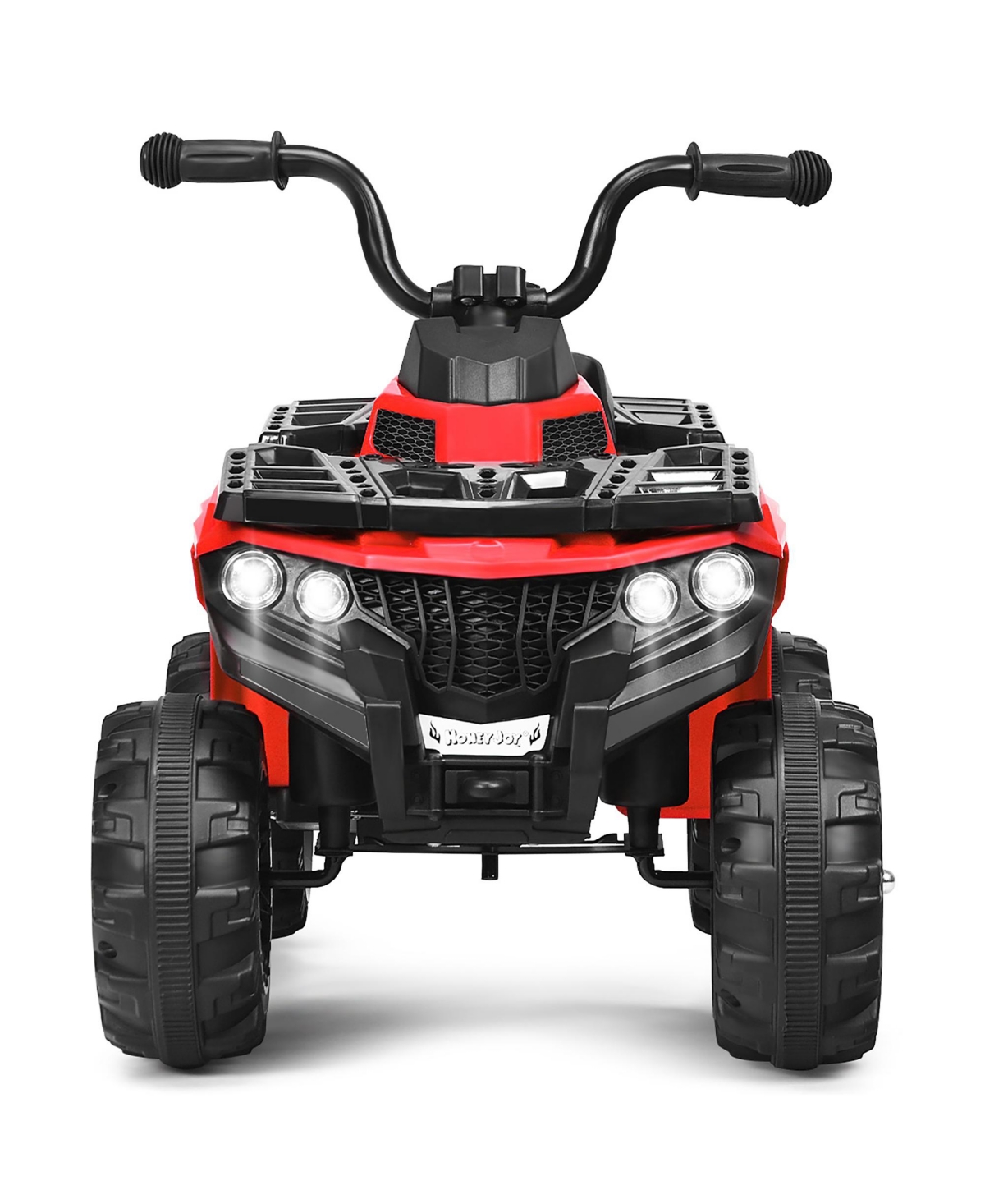 Costway Kids Ride On Atv Quad 4 Wheeler Electric Toy Car 6V Battery Power Led Lights