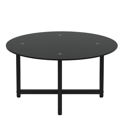 Streamdale Round Clear Coffee Table (35.5")