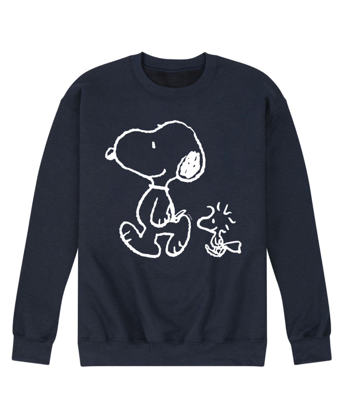 Мужской топ AIRWAVES Hybrid Apparel Snoopy Woodstock Walk Crew Fleece, цвет: Чёрный — фото 6
