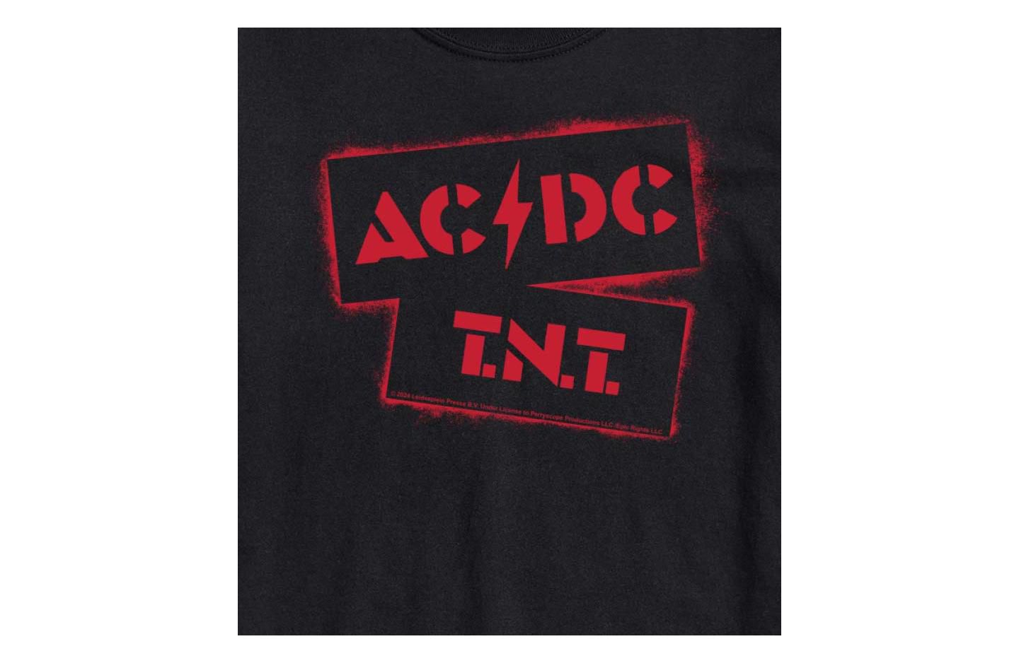 Мужская футболка AIRWAVES Hybrid Apparel Acdc Tnt Stencil Short Sleeve, цвет: Чёрный — фото 2