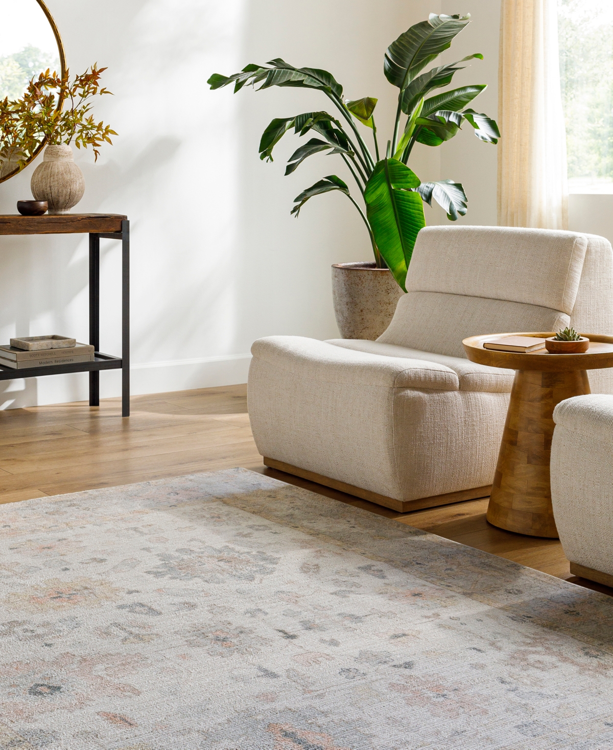Surya Marlon 526188 3'10"x5'7" Area Rug In Taupe