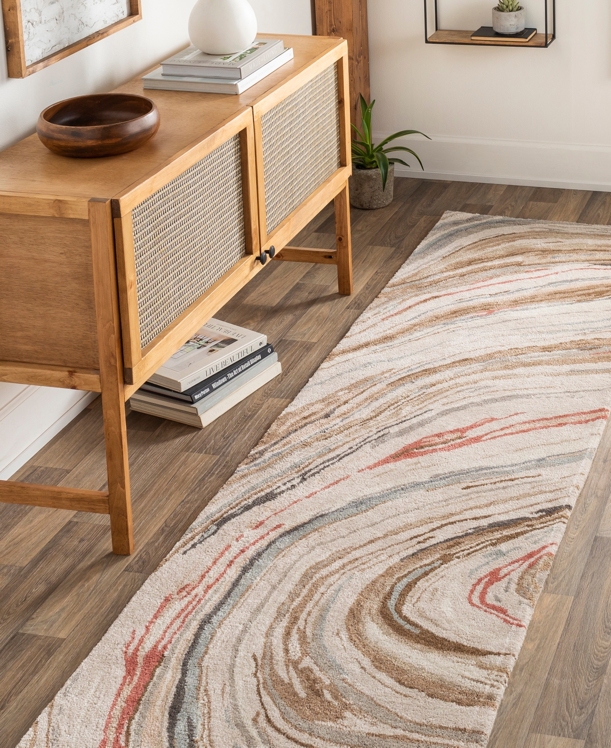 Surya Kavita 23252 Runner Area Rug, 2'6 X 8' In Cocoa