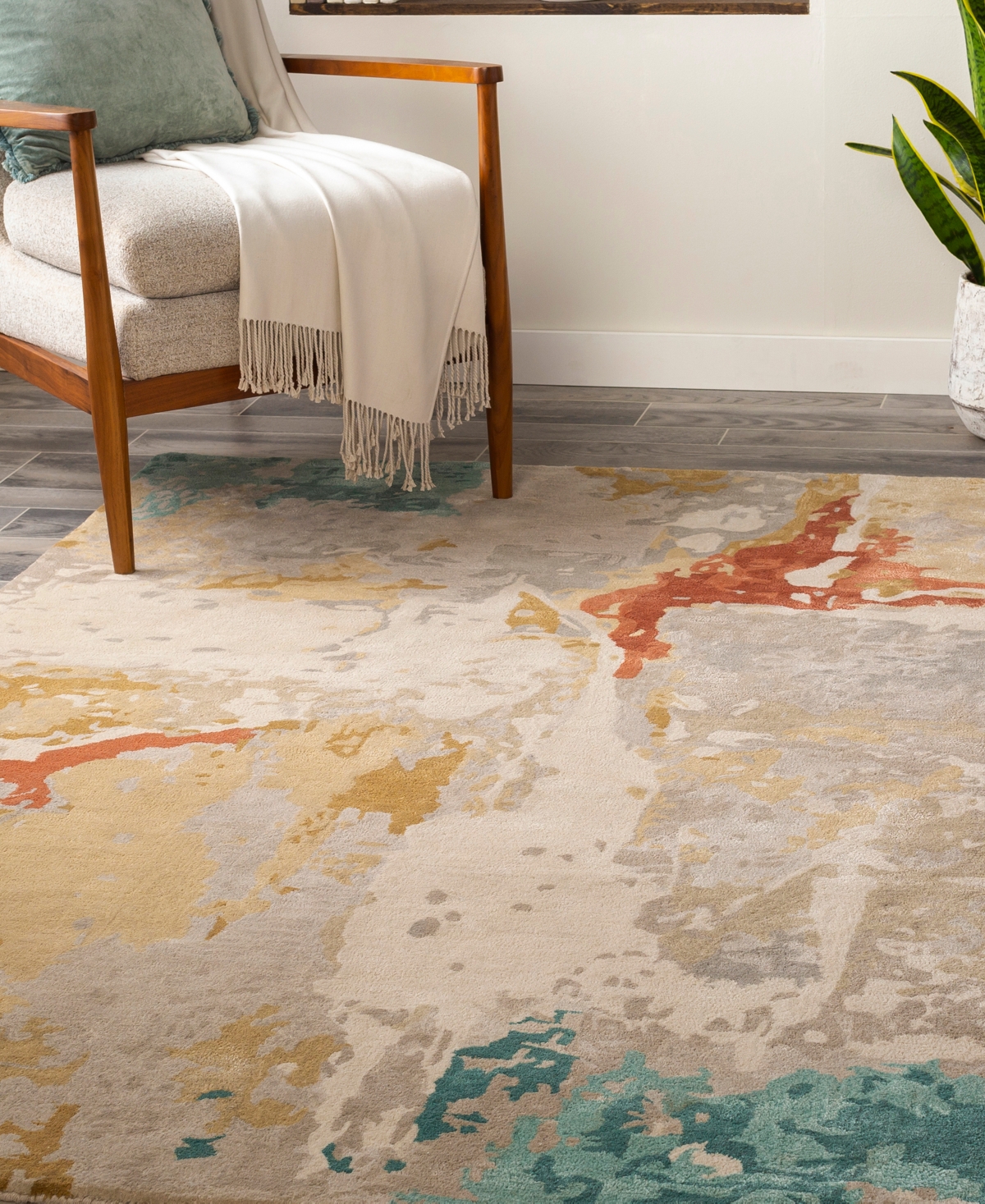 Surya Kavita 20528 5'x7'6" Area Rug In Brick