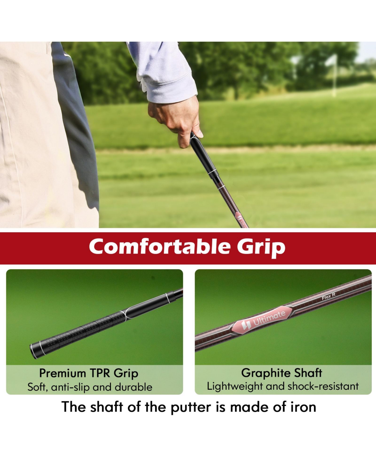 9 Pcs Women's Complete Golf Club Set Right Handed with 460cc Alloy Driver Irons