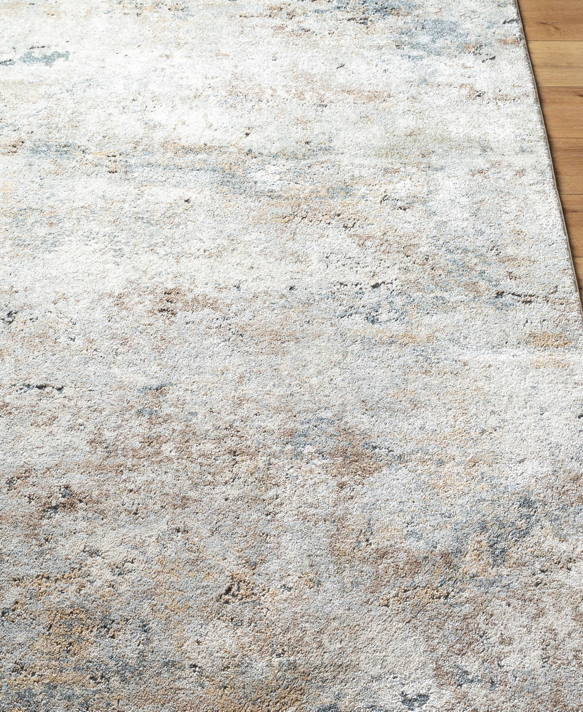 Surya Avellino 529457 2'7"x7'3" Runner Area Rug In Silver