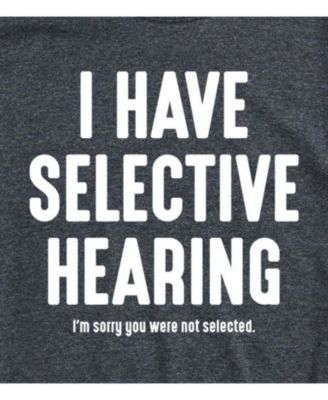 Hybrid Apparel Selective Hearing Men's Short Sleeve Tee