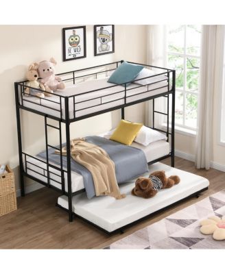 Metal Bunk Bed With Trundle
