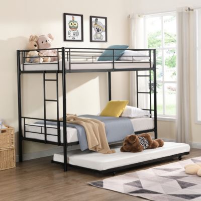 Metal Bunk Bed With Trundle