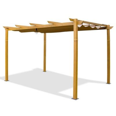 Streamdale Aluminum Pergola Gazebo with Retractable Canopy