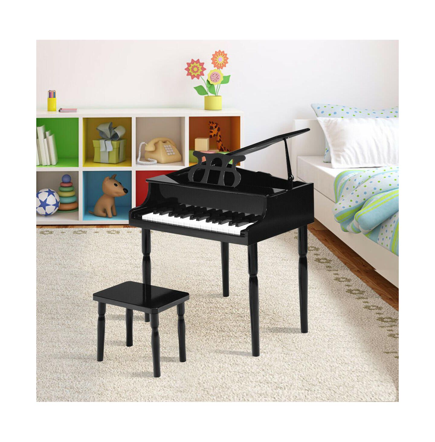 Детская игрушка SUGIFT 30-Key Wooden Grand Piano with True Tones, Ages 3+ — фото 9