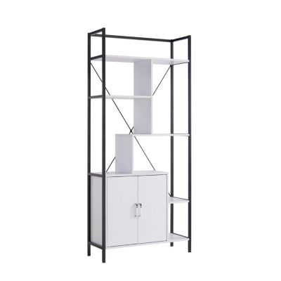 Streamdale Bookcase White Black