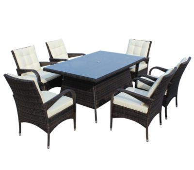 Streamdale 7-Piece Patio Dining Set with Cushions