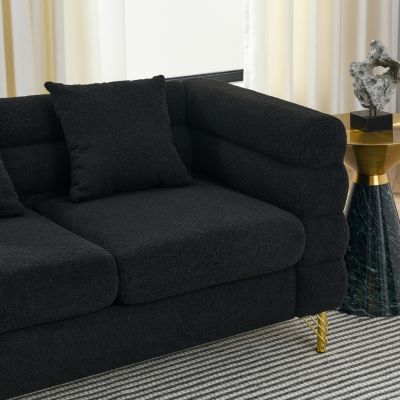 81.5" Oversized L-Shaped Sectional Sofa Cover - 5-Seater