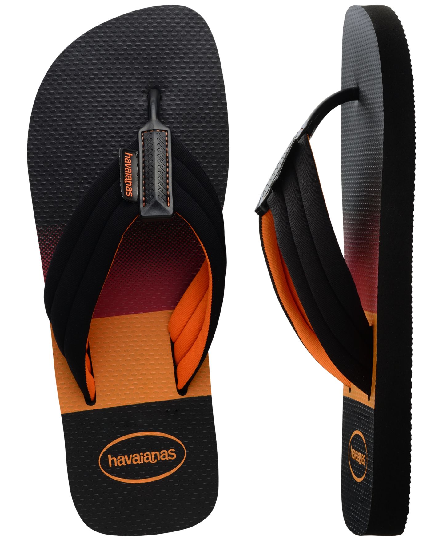 Мужские сандалии Havaianas Urban Print Flip Flop, цвет: Чёрный — фото 4