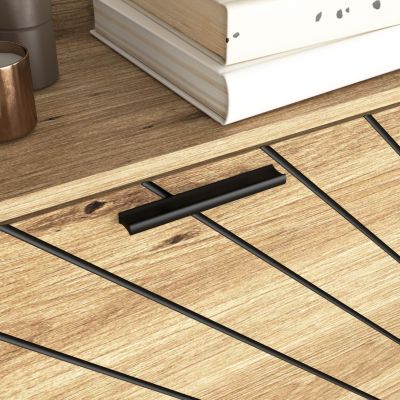 Streamdale 3-Drawer Shoe Cabinet with Open Shelves