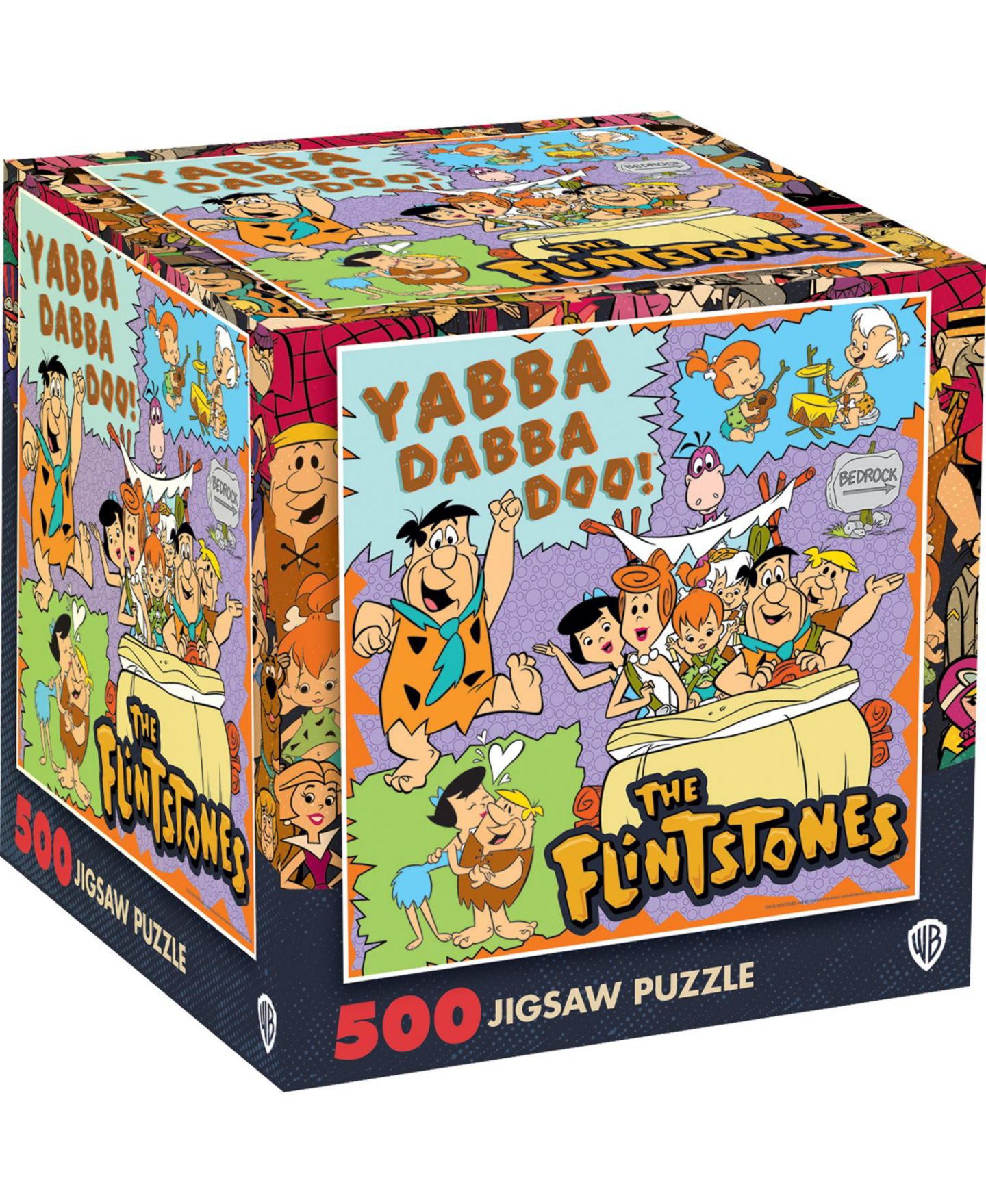 Детский пазл MasterPieces Puzzles Hanna-Barbera Flintstones 500 Piece Jigsaw Puzzle, Ages 14+, цвет: Разноцветный — фото 1