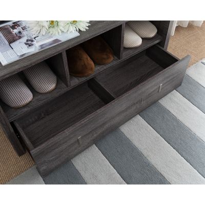 Streamdale Shoe Bench Distressed Grey
