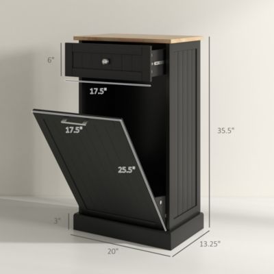Kitchen Tilt Out Trash Bin Cabinet, Free Sding Recycling Cabinet