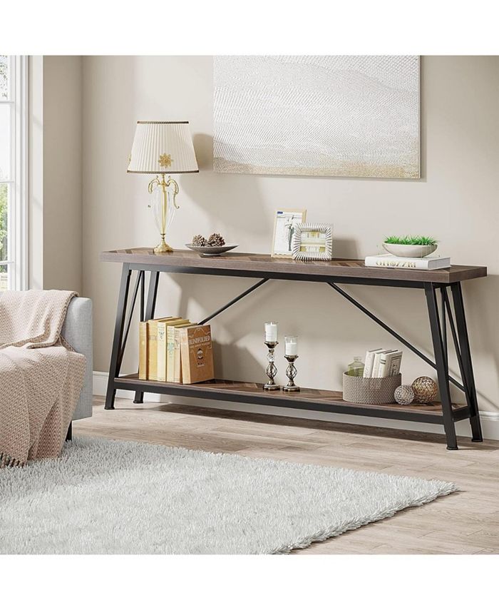 Tribesigns 70.9 Inches Extra Long Sofa Table Behind Couch, Entry ...