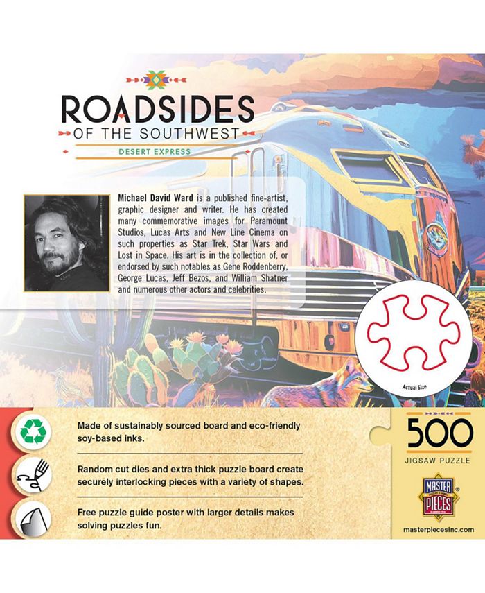 Baby Fanatics 550-Piece Puzzle: Roadsides Of The Southwest - AJO AL's Scenic Jigsaw Puzzle