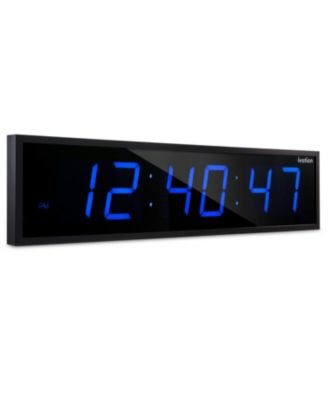 Large Digital Clock, 30" LED Wall Clock with 6-Level Brightness