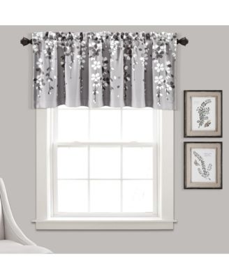 Weeping Flower Light Filtering Window Curtain Panels
