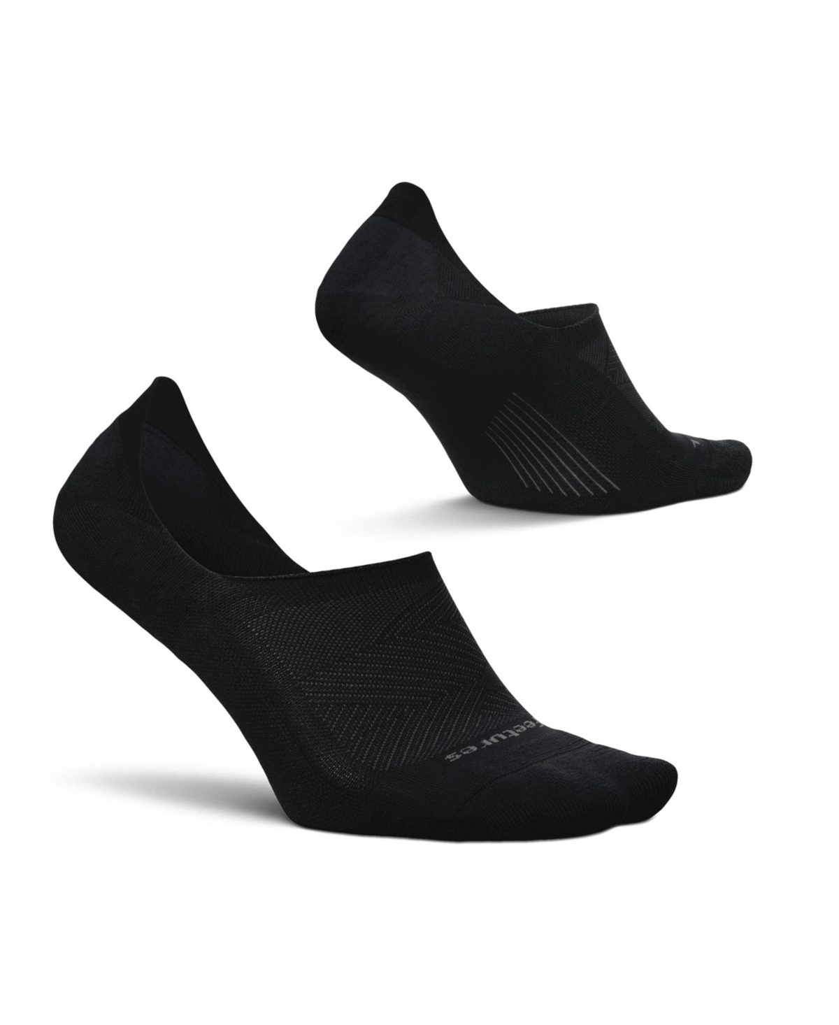 Men's Elite Light Cushion Invisible - Running Socks for Women and Men - Athletic Compression Socks - Moisture Wicking - X-Large, New Black -