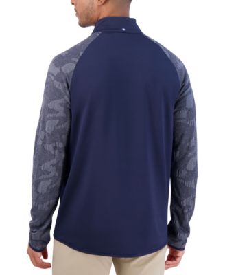 Camo Jacquard Sleeve Quarter Zip
