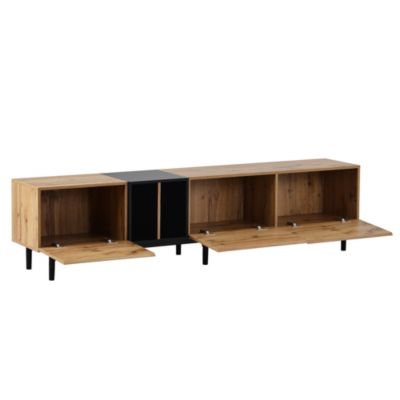 Modern 80" TV Stand with Large Storage