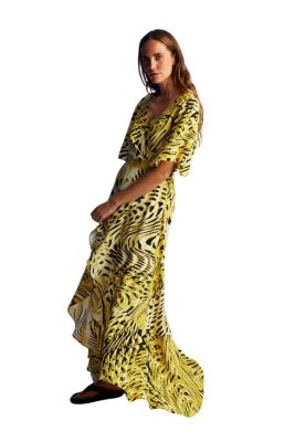 Women's Printed Asymmetrical Dress